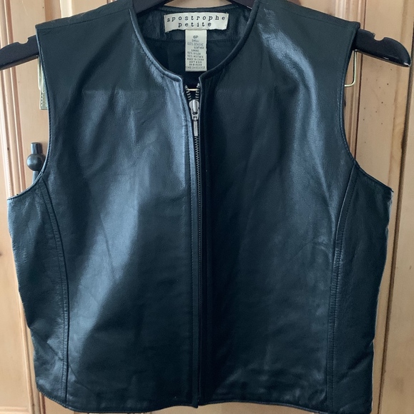 apostrophe leather jacket
